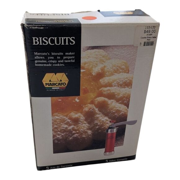 Marcato Biscuit Maker‎ Cookie Press With 20 Attachments Made In Italy - Picture 2 of 7